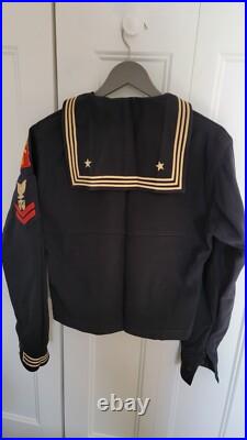 Vintage US NAVY Crackerjack Uniform, Pullover & Pants Twill Fabric