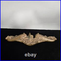 Vintage US NAVY MILITARY SUBMARINE DOLPHIN WALL PLAQUE 14.75 wide x 4 high