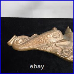 Vintage US NAVY MILITARY SUBMARINE DOLPHIN WALL PLAQUE 14.75 wide x 4 high