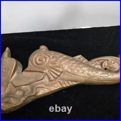 Vintage US NAVY MILITARY SUBMARINE DOLPHIN WALL PLAQUE 14.75 wide x 4 high