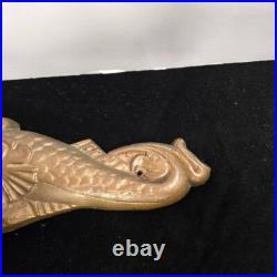 Vintage US NAVY MILITARY SUBMARINE DOLPHIN WALL PLAQUE 14.75 wide x 4 high