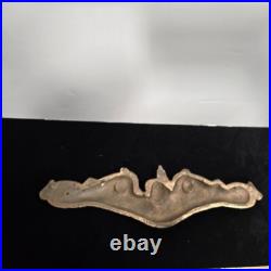 Vintage US NAVY MILITARY SUBMARINE DOLPHIN WALL PLAQUE 14.75 wide x 4 high
