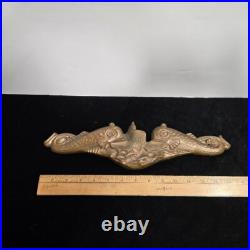Vintage US NAVY MILITARY SUBMARINE DOLPHIN WALL PLAQUE 14.75 wide x 4 high
