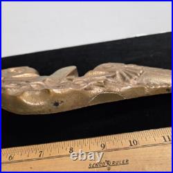 Vintage US NAVY MILITARY SUBMARINE DOLPHIN WALL PLAQUE 14.75 wide x 4 high