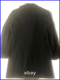 Vintage US NAVY UNIFORM Bridge Officer Coat 8 Button USN Naval Overcoat 38 Long