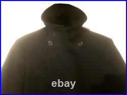 Vintage US NAVY UNIFORM Bridge Officer Coat 8 Button USN Naval Overcoat 38 Long