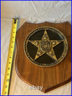 Vintage US Navy Absentee Collection Unit Law Enforcement Badge Plaque