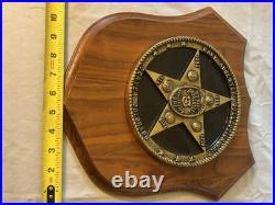 Vintage US Navy Absentee Collection Unit Law Enforcement Badge Plaque