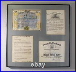 Vintage US Navy Document Grouping 1957-1967 Shellback Commission Discharge
