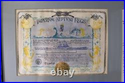 Vintage US Navy Document Grouping 1957-1967 Shellback Commission Discharge