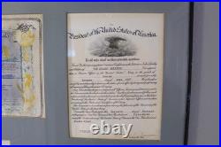 Vintage US Navy Document Grouping 1957-1967 Shellback Commission Discharge