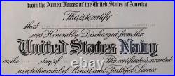 Vintage US Navy Document Grouping 1957-1967 Shellback Commission Discharge