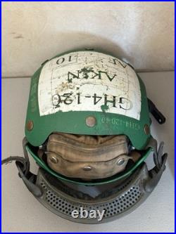 Vintage US Navy Flight Deck Crew Helmet Impact Resistant Crewman USN Size 7 1/2