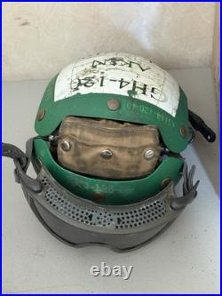 Vintage US Navy Flight Deck Crew Helmet Impact Resistant Crewman USN Size 7 1/2