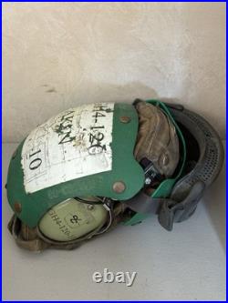 Vintage US Navy Flight Deck Crew Helmet Impact Resistant Crewman USN Size 7 1/2