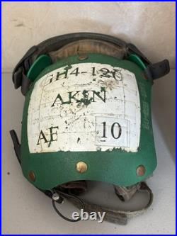 Vintage US Navy Flight Deck Crew Helmet Impact Resistant Crewman USN Size 7 1/2