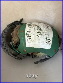 Vintage US Navy Flight Deck Crew Helmet Impact Resistant Crewman USN Size 7 1/2