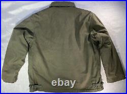 Vintage US Navy JACKET COLD WEATHER PERMEABLE Deck Jacket XL