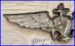 Vintage US Navy Naval Aviator Pilot Wings Fiberglass Decorative Wall Plaque