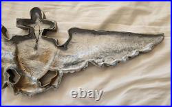 Vintage US Navy Naval Aviator Pilot Wings Fiberglass Decorative Wall Plaque