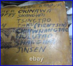 Vintage US Navy Seaman Sailor WW2 era Suitcase with Service History Pearl Harbor