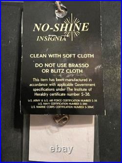 Vintage US Navy Senior Chief SCPO garrison cap device (mid star), 1975-1980s