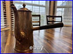 Vintage US Navy Silverplate USN Soldered Side Pour Coffee Pot Reed & Barton