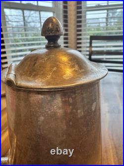 Vintage US Navy Silverplate USN Soldered Side Pour Coffee Pot Reed & Barton