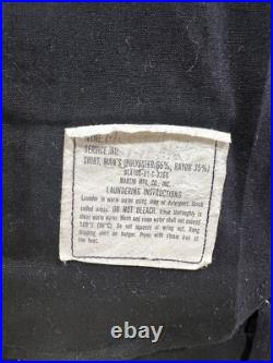 Vintage US Navy Submariners Button Up Uniform Black With 4 Pairs Of Pants