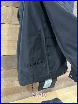 Vintage US Navy Submariners Button Up Uniform Black With 4 Pairs Of Pants