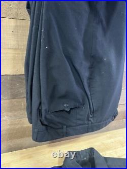 Vintage US Navy Submariners Button Up Uniform Black With 4 Pairs Of Pants