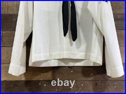 Vintage US Navy Submariners Uniform White WithBadges Medals