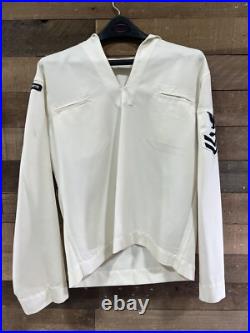 Vintage US Navy Submariners Uniform White WithBadges Medals