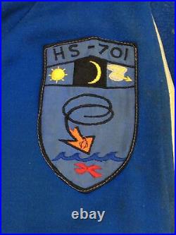 Vintage US Navy Tracksuit HS-701 Helicopter Anti-Submarine Squadron Patch 1950s