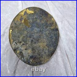 Vintage US Navy Wall Plaque Solid Brass Anchor USN Military 7.75 x 6.25