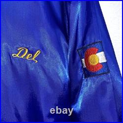 Vintage US Navy West Pac 87-88 Souvenir Blue Jacket Embroidered Size Medium