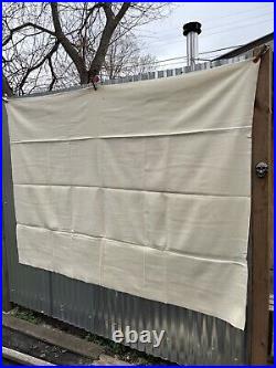 Vintage US Navy Wool Blanket WWII Wool Cream Medical Dept Amazing Condition