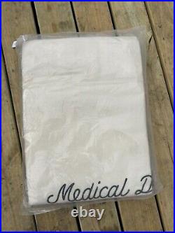 Vintage US Navy Wool Blanket WWII Wool Cream Medical Dept Amazing Condition