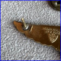 Vintage US USMC Navy Aviator Wings Gold Tone N. S. Meyer New York Serial No 270