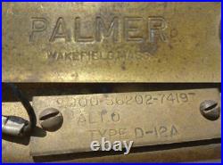 Vintage USN Battleship Bronze Palmer Switch Panel Type D-12A