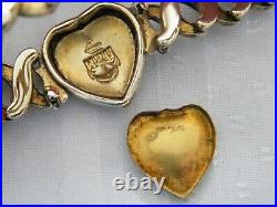 Vintage USN Expansion Sweetheart Bracelet MILITARY NAVY withSecret Compartment