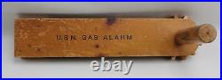 Vintage USN Gas Alarm Wood Working United States Navy