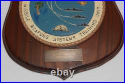 Vintage USN Navy Cast & Wood Plaque Wall Hanging US Atlantic Fleet Mistralaunt