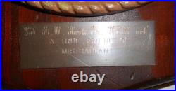 Vintage USN Navy Cast & Wood Plaque Wall Hanging US Atlantic Fleet Mistralaunt