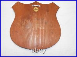 Vintage USN Navy Cast & Wood Plaque Wall Hanging US Atlantic Fleet Mistralaunt