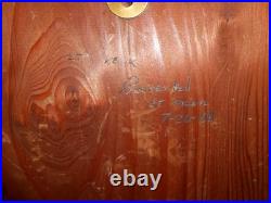 Vintage USN Navy Cast & Wood Plaque Wall Hanging US Atlantic Fleet Mistralaunt