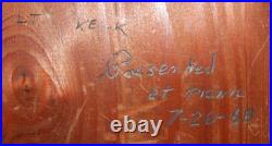 Vintage USN Navy Cast & Wood Plaque Wall Hanging US Atlantic Fleet Mistralaunt