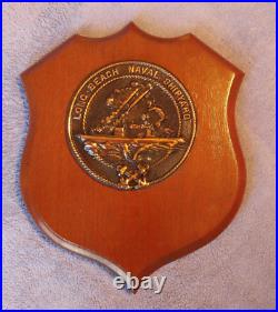 Vintage USN US Navy Long Beach Naval Shipyard Plaque in new condition. LAST ONE
