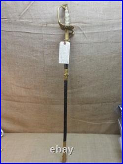 Vintage USN US Navy Officers Dress Presentation Sword M-1852 Model Super Nice