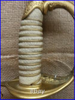 Vintage USN US Navy Officers Dress Presentation Sword M-1852 Model Super Nice